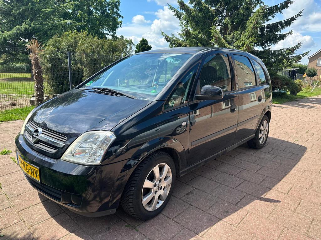Opel Meriva 1.6 16V 2005 Zwart, Auto's, Opel, Bedrijf, Meriva, Benzine, D, MPV, Handgeschakeld, Origineel Nederlands, Zwart, Voorwielaandrijving