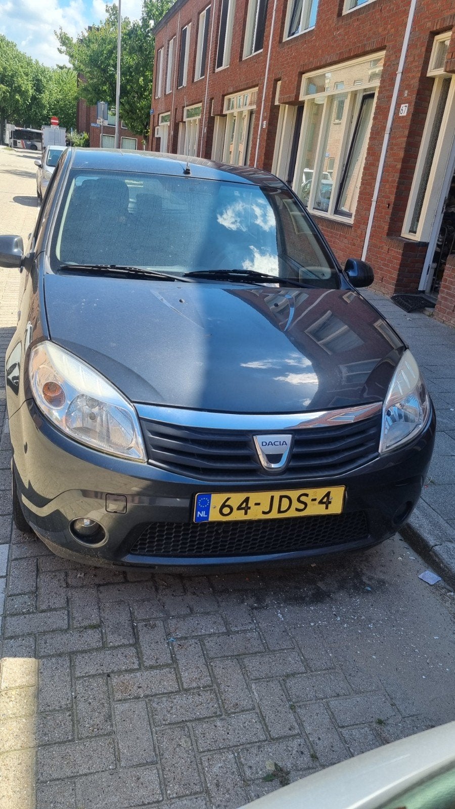Dacia Sandero 1.2 16V 2009, Auto's, Dacia, Particulier, Sandero, Benzine, B, Hatchback, Handgeschakeld, Origineel Nederlands, Blauw
