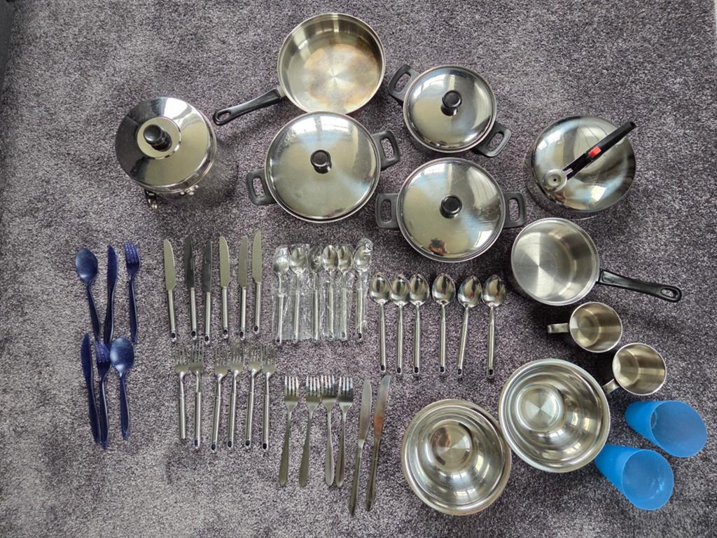 Camping kookset en serviesset, Ophalen of Verzenden