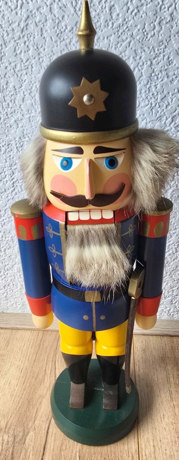 vintage Nussknacker Soldaat Seiffener Volkskunst Erzgebirge, Ophalen of Verzenden, Gebruikt