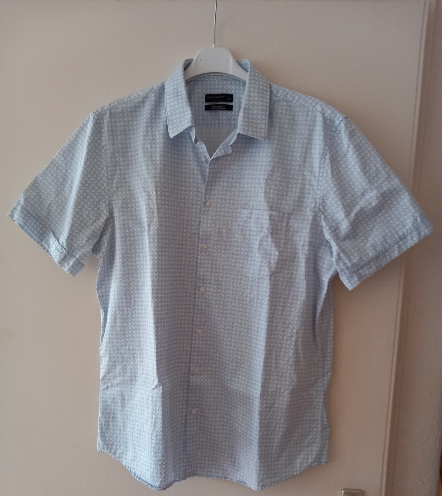Westbury (C&A) herenoverhemd maat L - Zo goed als nieuw, Kleding | Heren, Blauw, Ophalen of Verzenden, Halswijdte 41/42 (L), Westbury