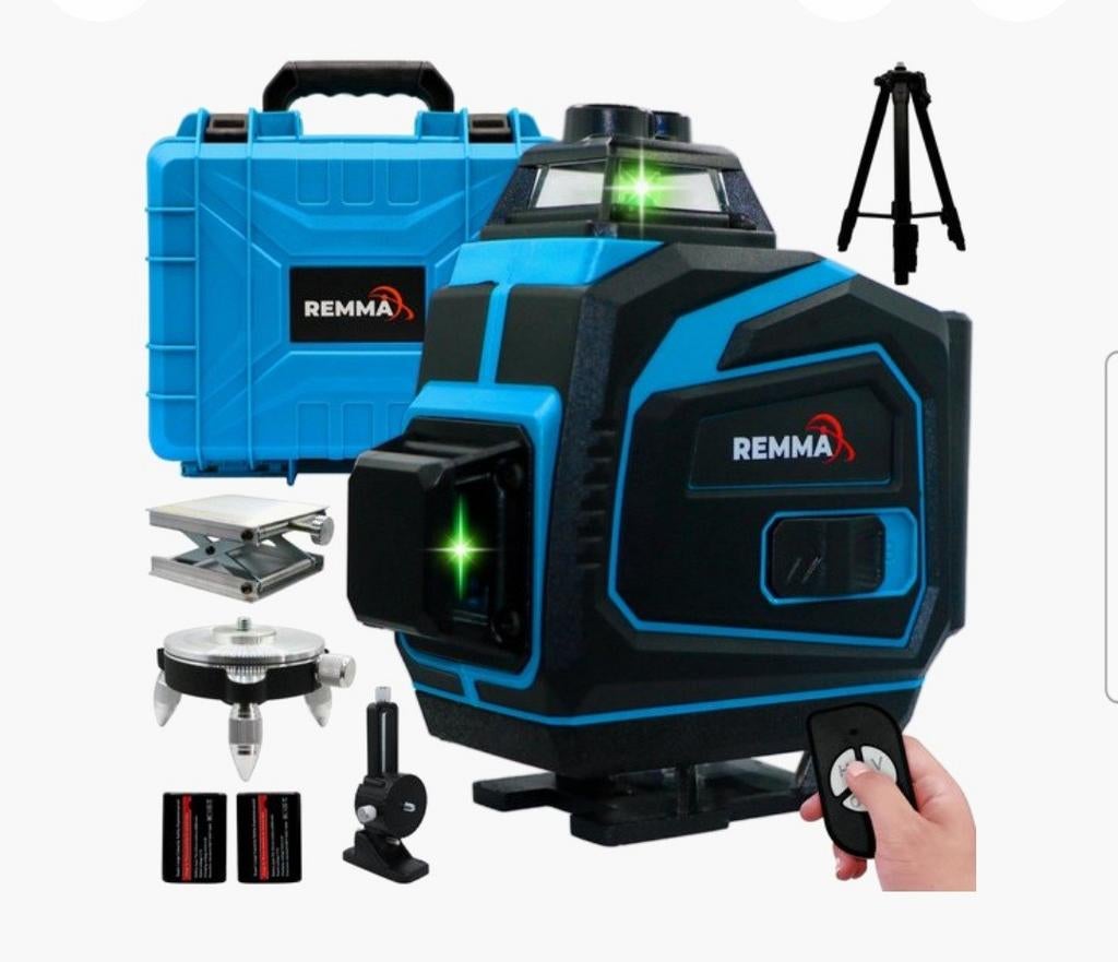REMMA Kruislijnlaser met statief - Professionele bouwlaser, Ophalen