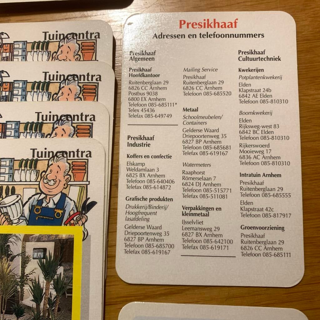 Vintage Presikhaaf Arnhem Kwartetspel Nostalgisch, Ophalen of Verzenden, Gebruikt, Kwartet(ten)