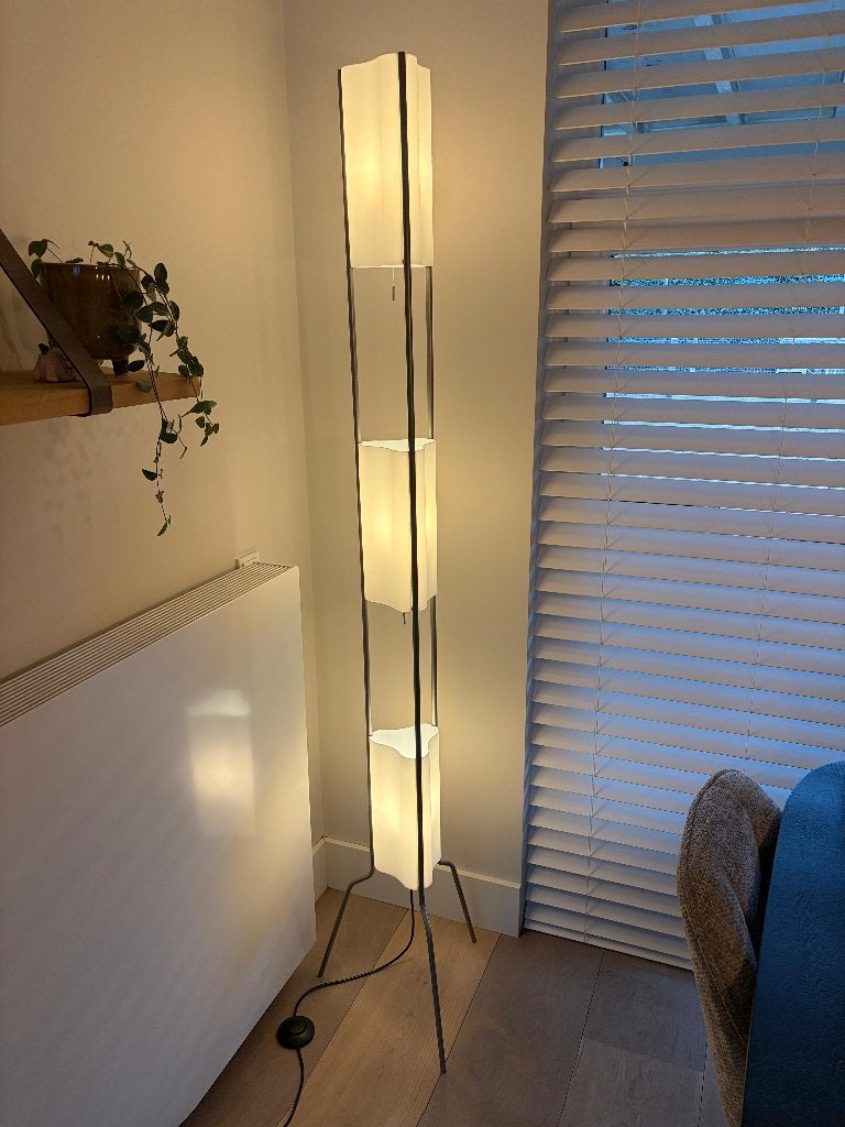 Foscarini Totem Italiaanse design Lamp incl leddimmer+lampen, Huis en Inrichting, Ophalen, Gebruikt, E27 (groot), Metaal