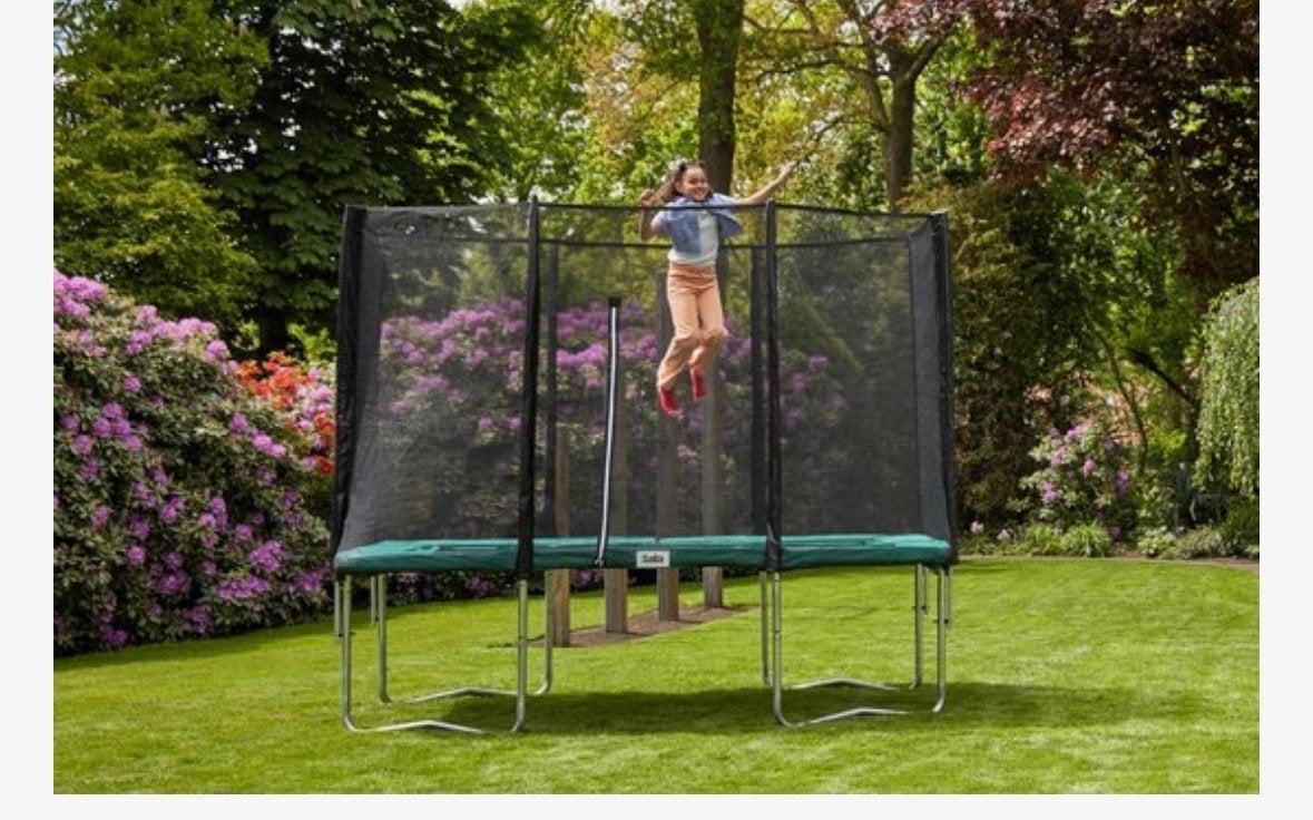 Salta Combo Trampoline 305x214 cm met Veiligheidsnet, Kinderen en Baby's, Speelgoed | Buiten | Trampolines, Ophalen, Gebruikt