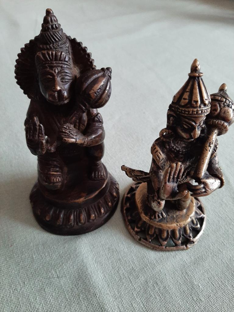 2 beeldje hanuman, Ophalen of Verzenden