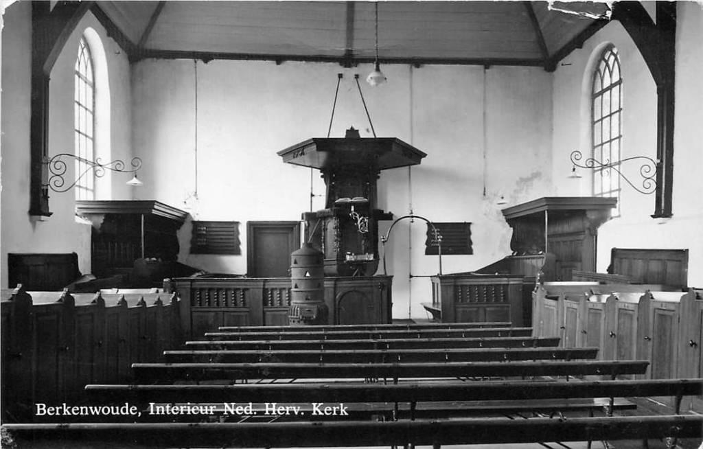 381-491-029 Berkenwoude Kerk, Verzamelen, Verzenden, Voor 1920, Zuid-Holland