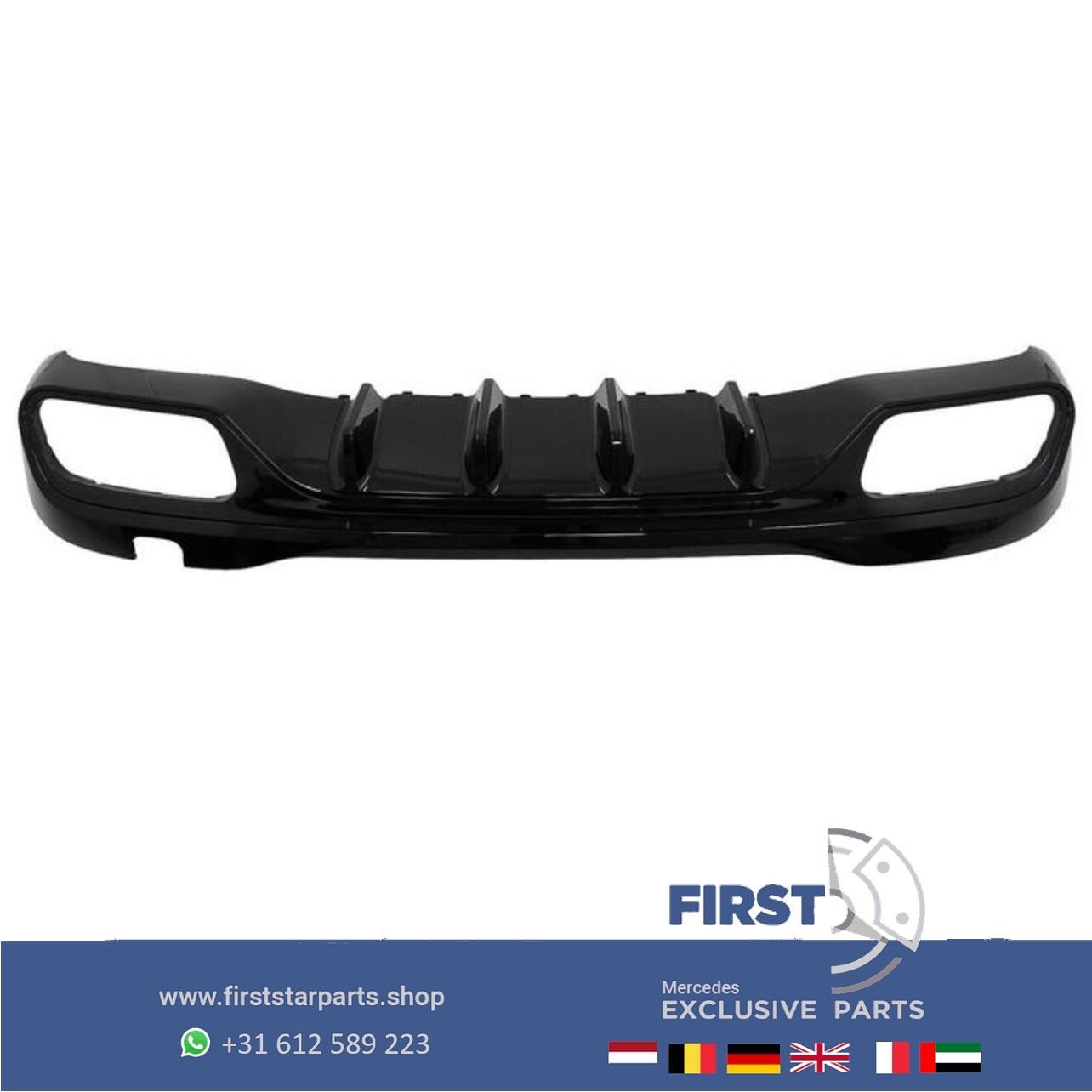 W206 S206 C63 AMG DIFFUSER + 63 UITLAAT SIERSTUKKEN C63S voo, Gebruikt, -, Ophalen of Verzenden, -