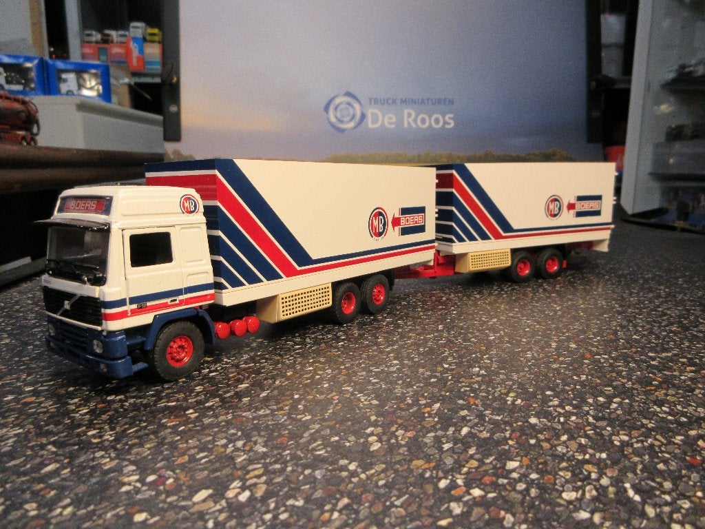 Tekno Volvo F12 combi Boers, Hobby en Vrije tijd, Ophalen of Verzenden, Zo goed als nieuw, Bus of Vrachtwagen, Tekno