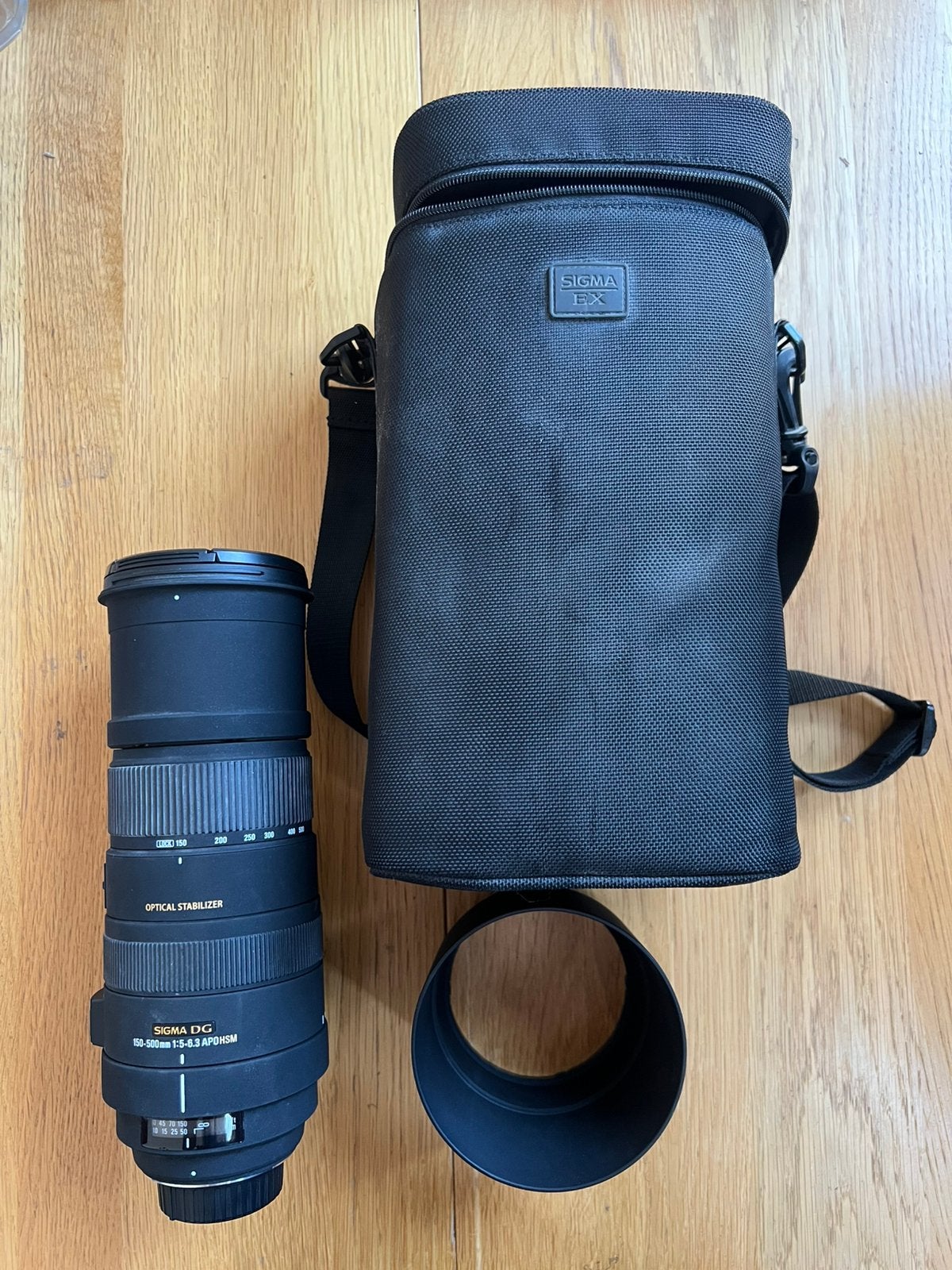 Sigma 150-500mm F/5-6.3 APO DG OS HSM Nikon occasion, Ophalen of Verzenden, Zo goed als nieuw, Sigma, Telelens