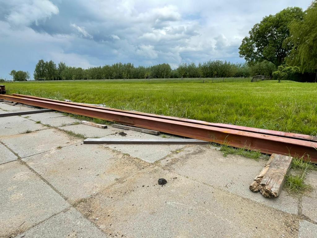 Stalen balk, Ophalen, Gebruikt
