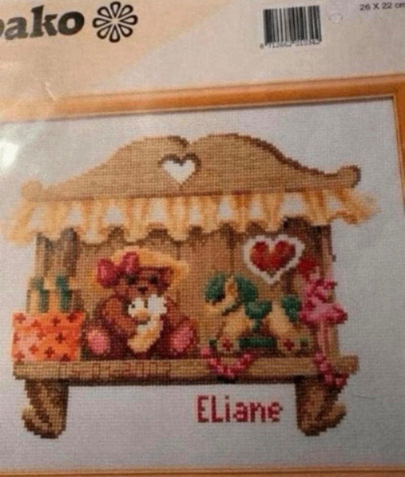 BORDUURPAKKET PAKO ELIANE GEBOORTE, Verzenden, Nieuw, Handborduren, Borduurpakket
