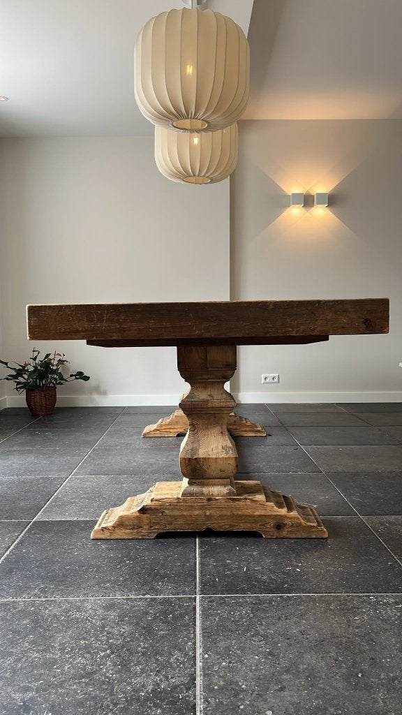 Kloostertafel, Huis en Inrichting, Tafels | Eettafels, Ophalen, Gebruikt, 200 cm of meer, 50 tot 100 cm