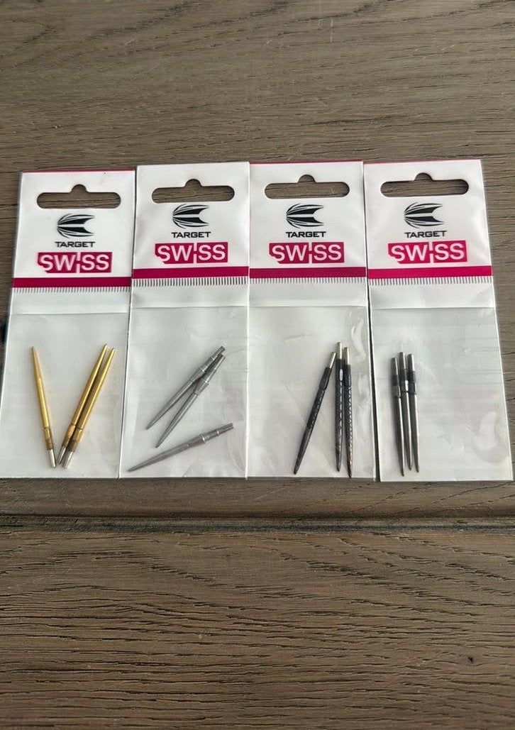 Setjes Target Swiss Points, Sport en Fitness, Darts, Ophalen of Verzenden, Zo goed als nieuw, Pijlen