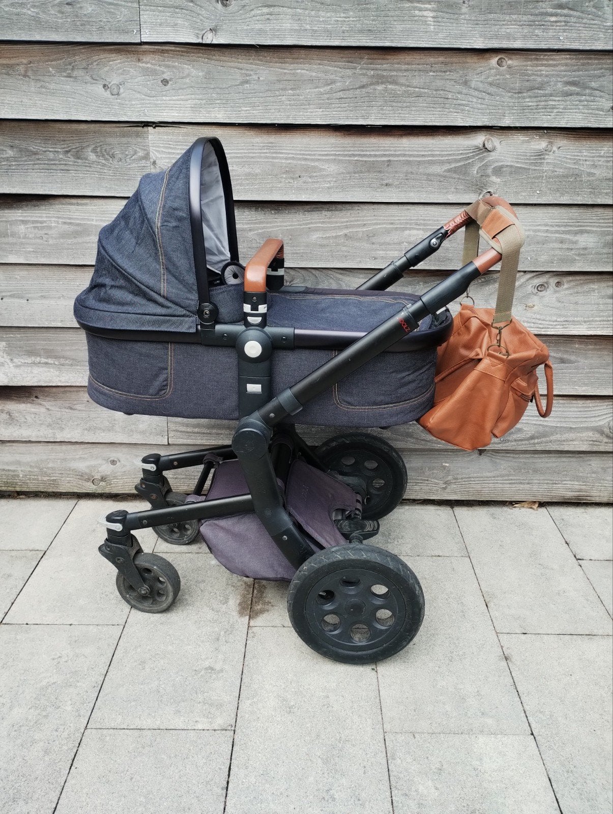 Joolz Day denim t.e.a.b., Gebruikt, Verstelbare duwstang, Combiwagen, Ophalen