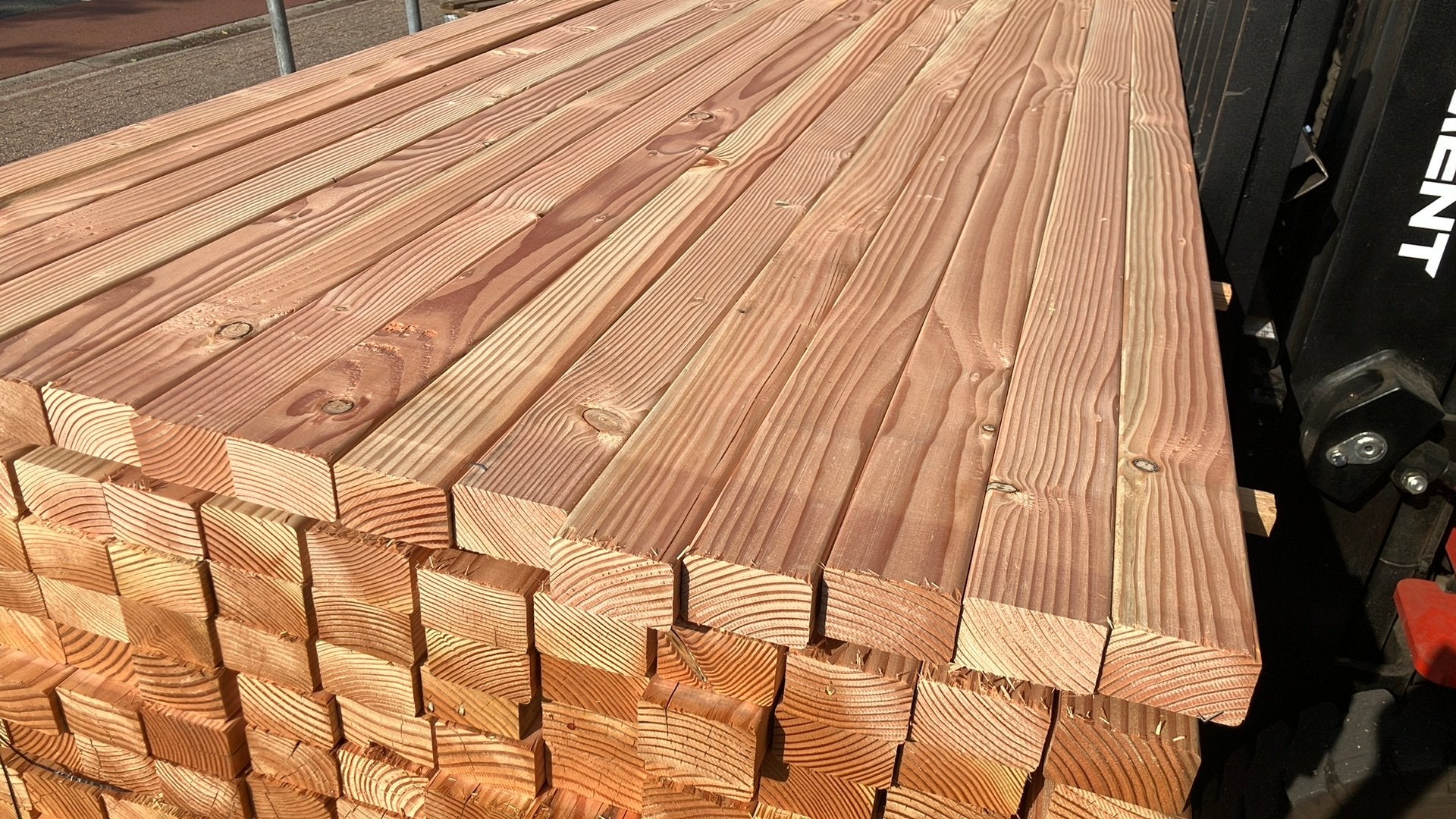 Douglas geschaafde regels 44x68x250, Ophalen, Zo goed als nieuw, Hout