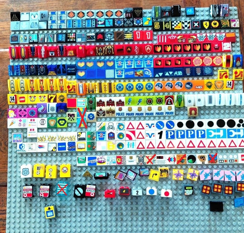 LEGO 2x2 steentjes met afbeeldingen, Kinderen en Baby's, Speelgoed | Duplo en Lego, Ophalen of Verzenden, Zo goed als nieuw, Losse stenen