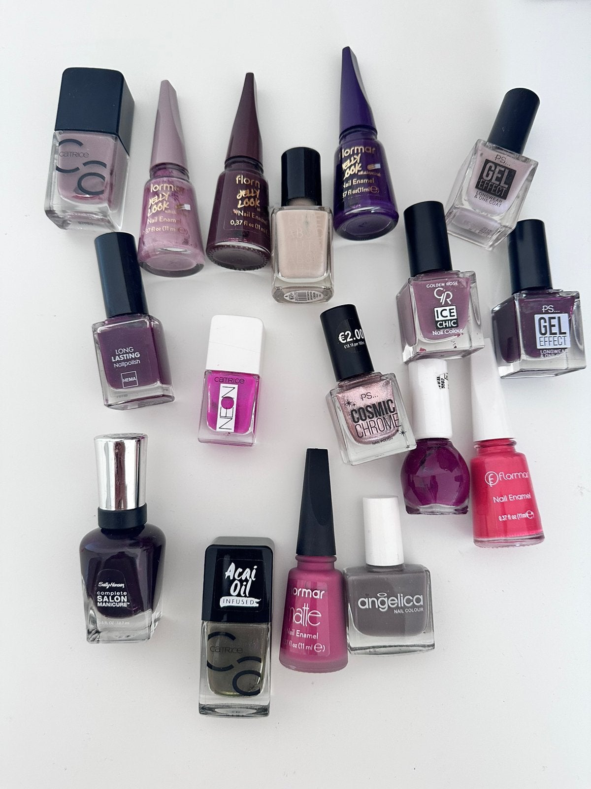 Partij nagelak flormar sally hansen catrice, Verzenden, Zo goed als nieuw, Overige kleuren, Handen en Nagels