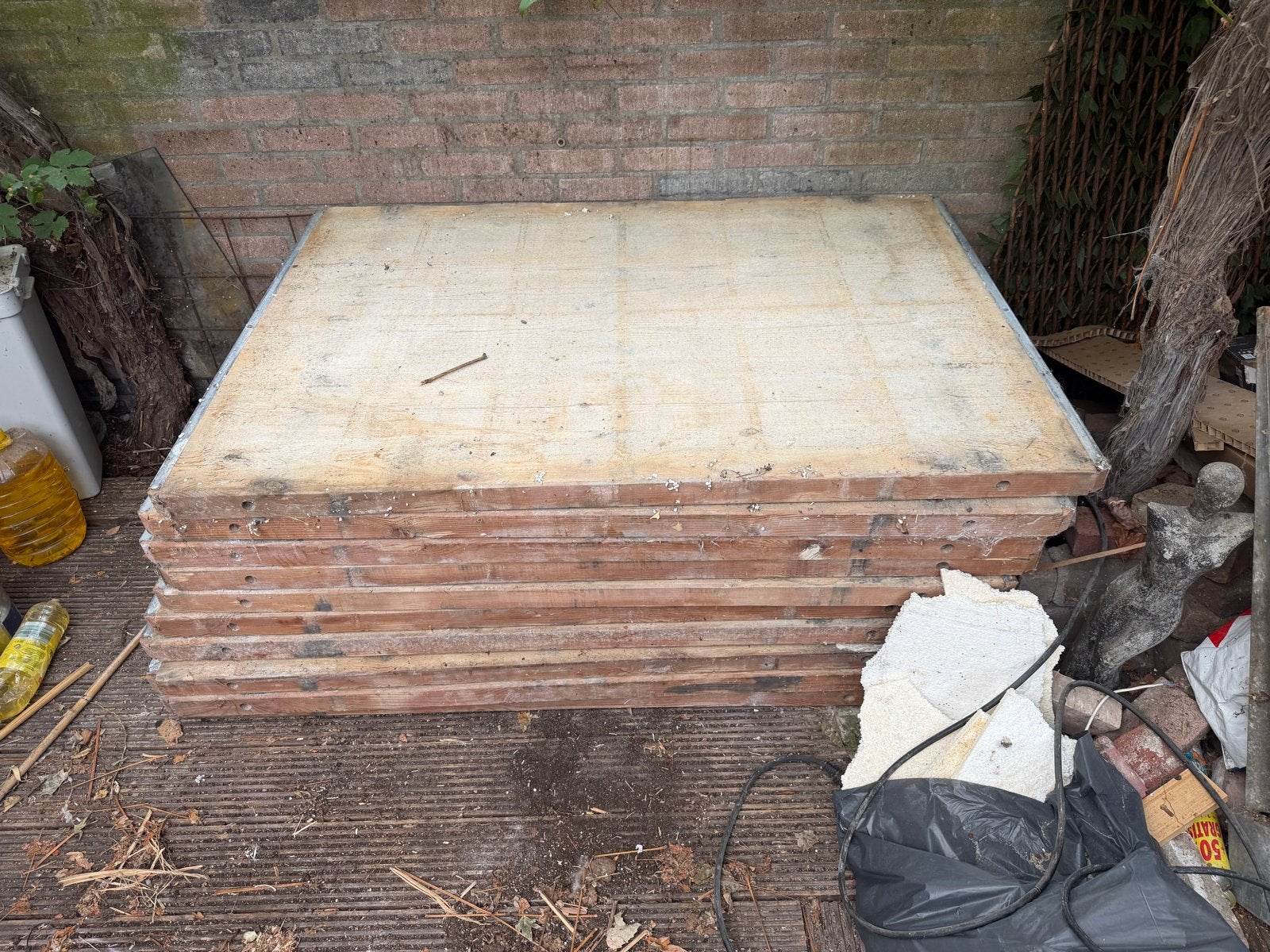 11 gebruikte steenschotten 96x140 cm, binnen gebruikt, Ophalen, Gebruikt, Overige typen, 50 mm of meer