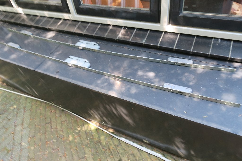 2 x driepuntsluiting lengte 211 cm, Ophalen, Gebruikt, Koper of Messing, Slot