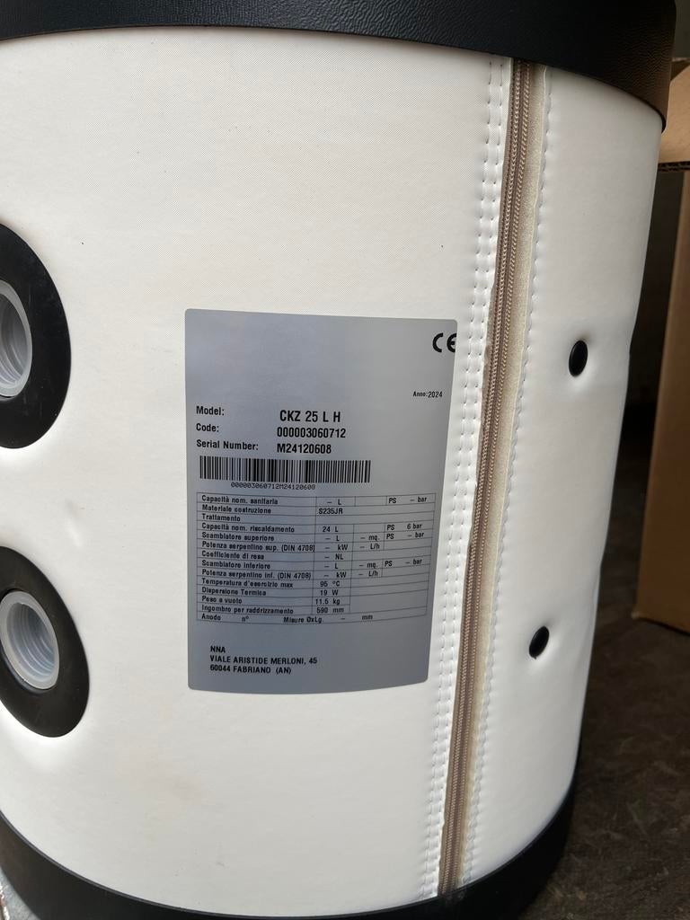 Buffervat voor warmtepomp - CKZ 25 L H, Ophalen of Verzenden, Nieuw, Overige typen