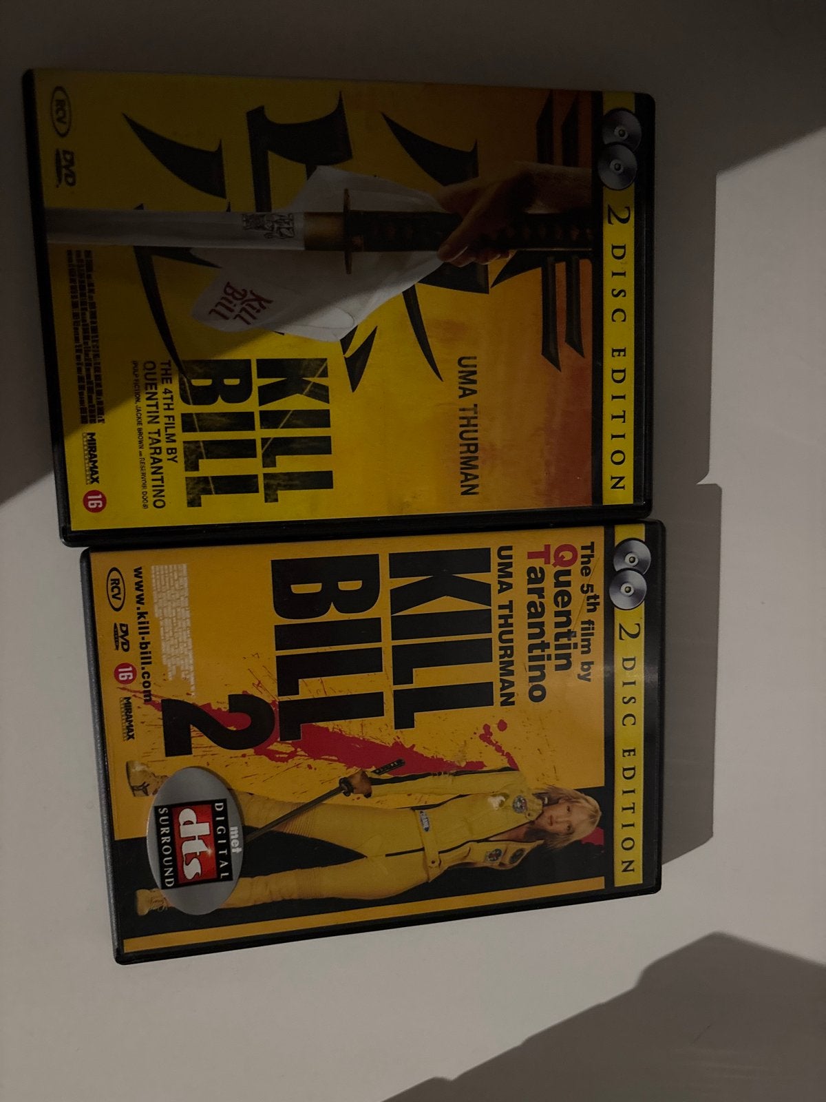 Kill Bill 1 & 2 DVD Boxset - Quentin Tarantino, Cd's en Dvd's, Dvd's | Thrillers en Misdaad, Gebruikt, Actiethriller, Extra's