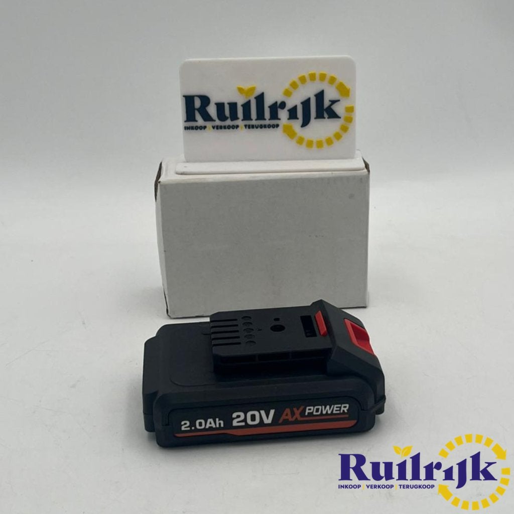 FERM AX Power 20V 2Ah Accu - Nieuw, Ferm, Zo goed als nieuw, Support@ferm.com, Ferm B.V., Merwehaven 23, 
2984 AG Ridderkerk
Netherlands