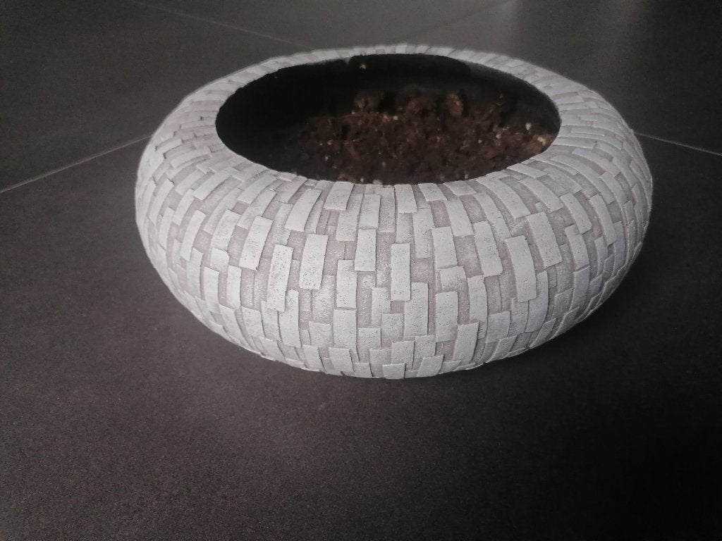 Bloempot Rond, Overige materialen, Rond, Binnen, Ophalen of Verzenden