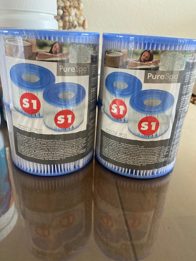 Intex S1 filter cartridges voor jacuzzi (4 stuks), Verzenden, Nieuw, Filter