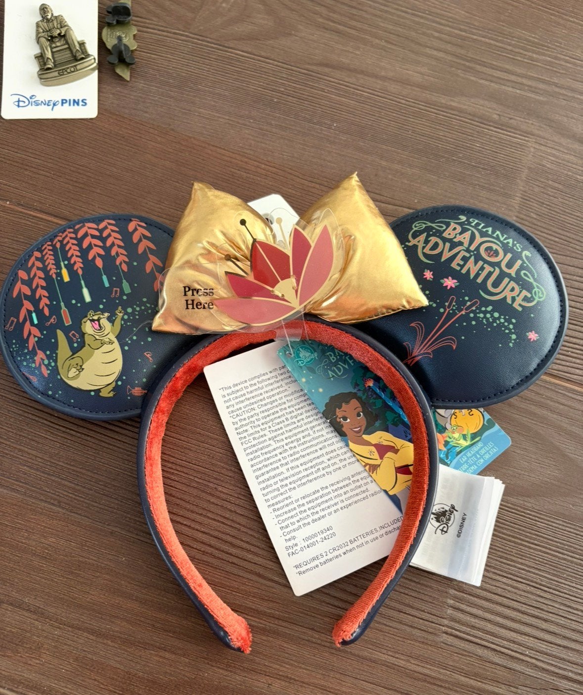 Disney parks usa tiana bayou minnie ears, Ophalen of Verzenden, Zo goed als nieuw, Beeldje of Figuurtje