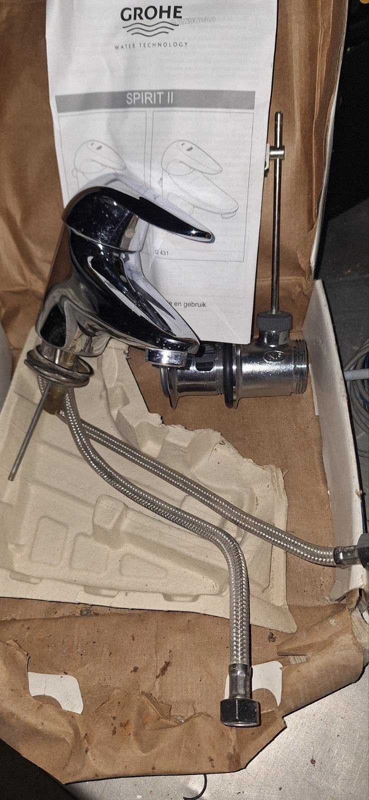 Grohe mengkraan Spirit 2 met ongebruikte afvoer, Ophalen of Verzenden, Gebruikt, Kraan