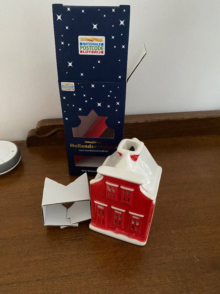 Hollands Huisje Vissershuisje met LED-licht, Diversen, Ophalen of Verzenden, Nieuw