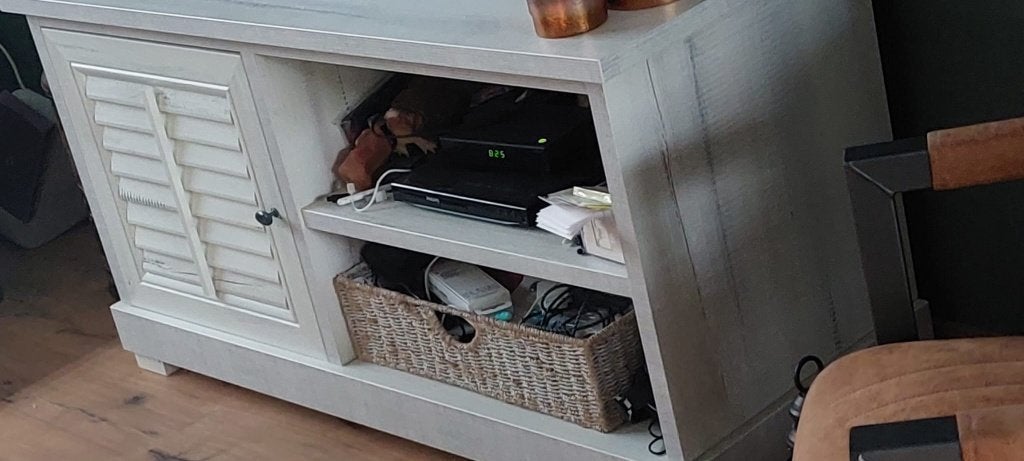 Te koop tv meubel, Huis en Inrichting, Kasten | Televisiemeubels, Ophalen, Overige materialen, 100 tot 150 cm, Zo goed als nieuw