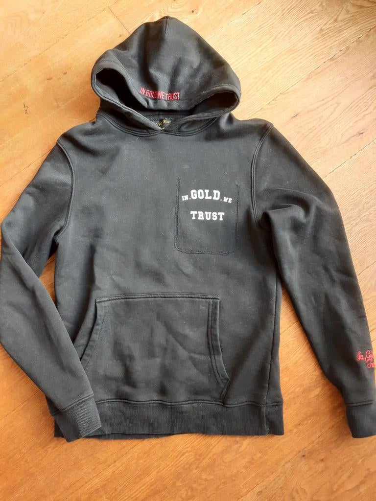 In Gold we Trust, hoodie-trui, maat XS, zwart, Kleding | Dames, Ophalen of Verzenden, Zo goed als nieuw, Maat 34 (XS) of kleiner