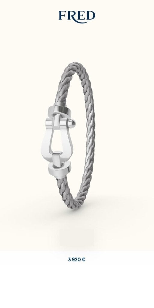 Splinternieuwe FRED Force 10 Bracelet Armband NIEUW MET DOOS, Staal, Met bedels of kralen, Nieuw, Ophalen of Verzenden
