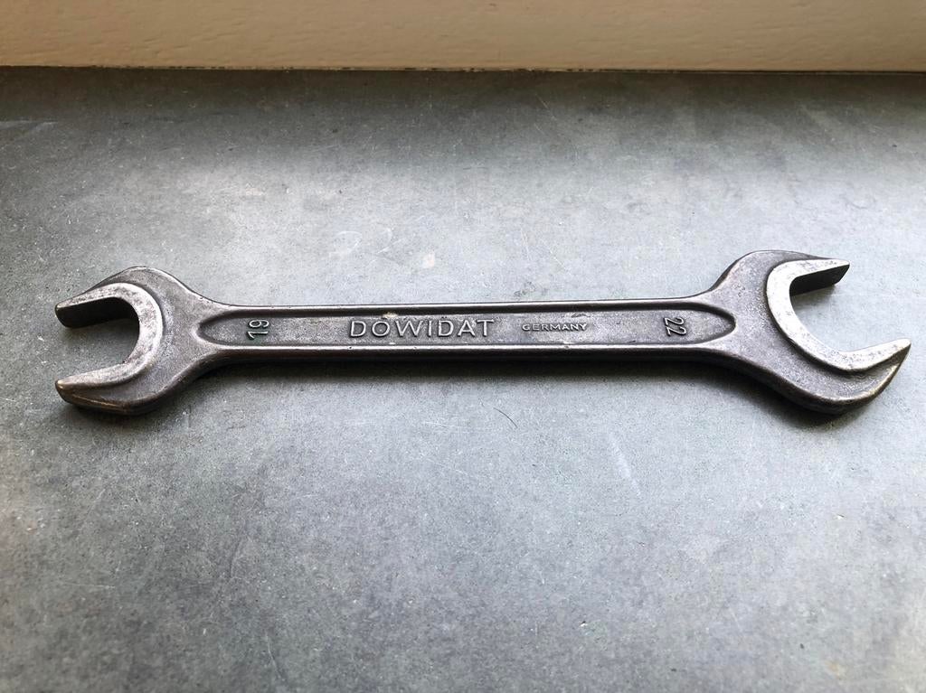 Steeksleutel DOWIDAT 19 mm / 22 mm DIN 895 GERMANY, Ophalen of Verzenden, Gebruikt