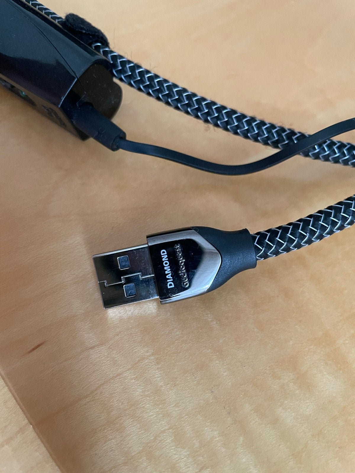 AudioQuest Diamond USB-kabel 75 cm, Ophalen of Verzenden, Gebruikt, Minder dan 2 meter, Overige kabels