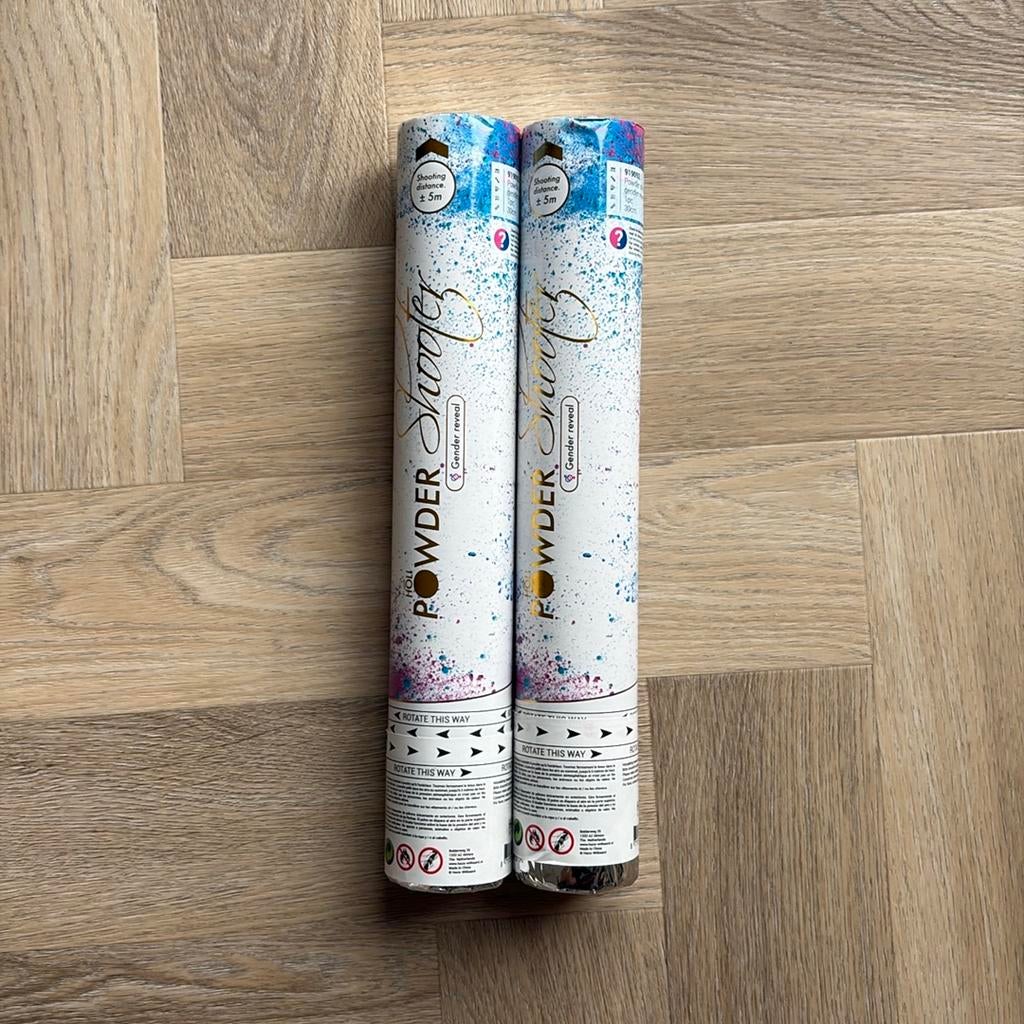 Poeder gender reveal roze, Ophalen, Nieuw, Feestartikel, Geboorte of Huwelijk