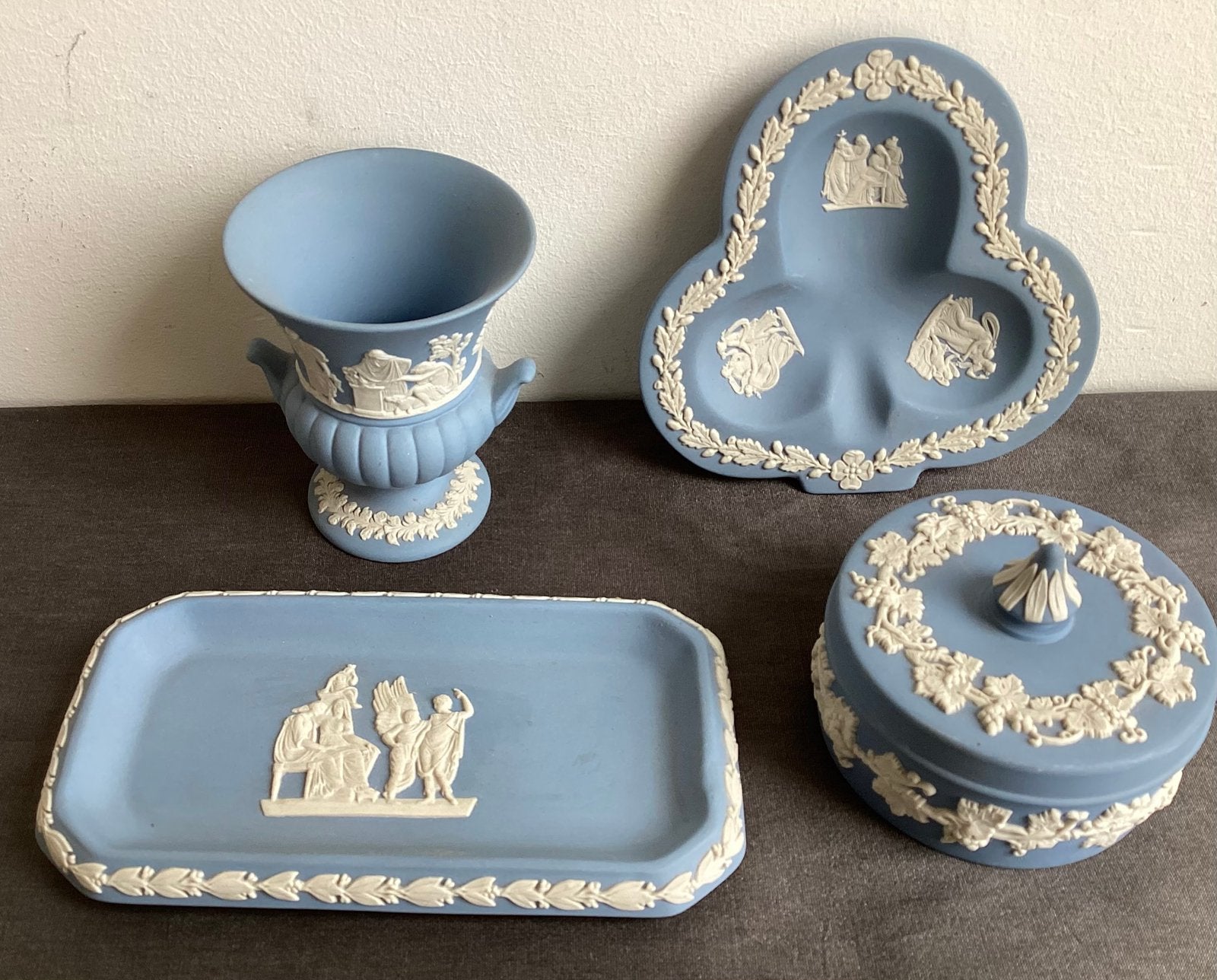 Wedgwood blauw jasperware kleine items, Ophalen of Verzenden, Zo goed als nieuw