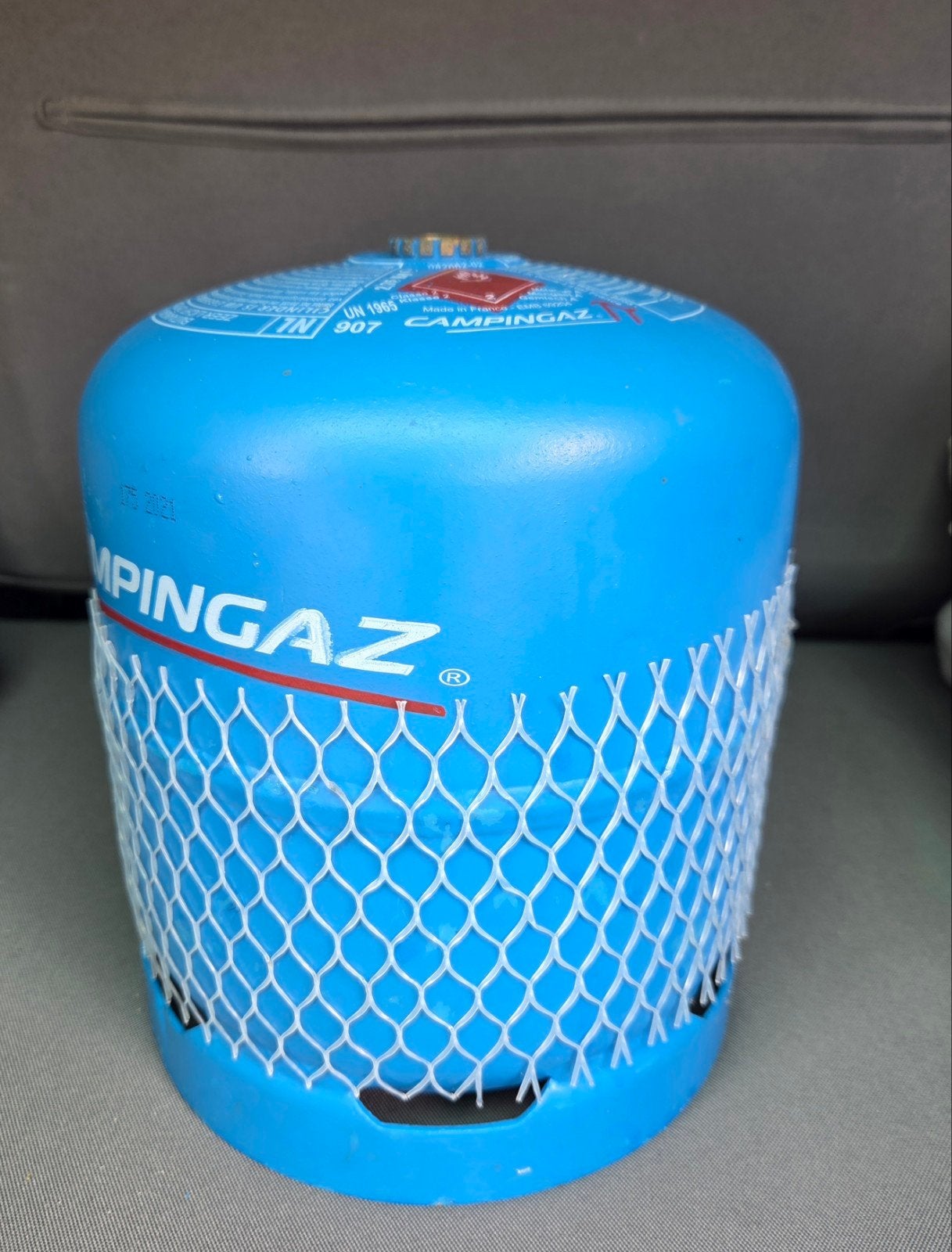 Campinggaz fles 709 leeg, Ophalen