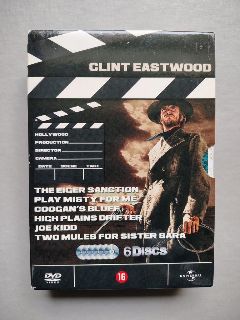 Clint Eastwood Collection (o.a. Play Misty for Me), Cd's en Dvd's, Verzenden, 1960 tot 1980