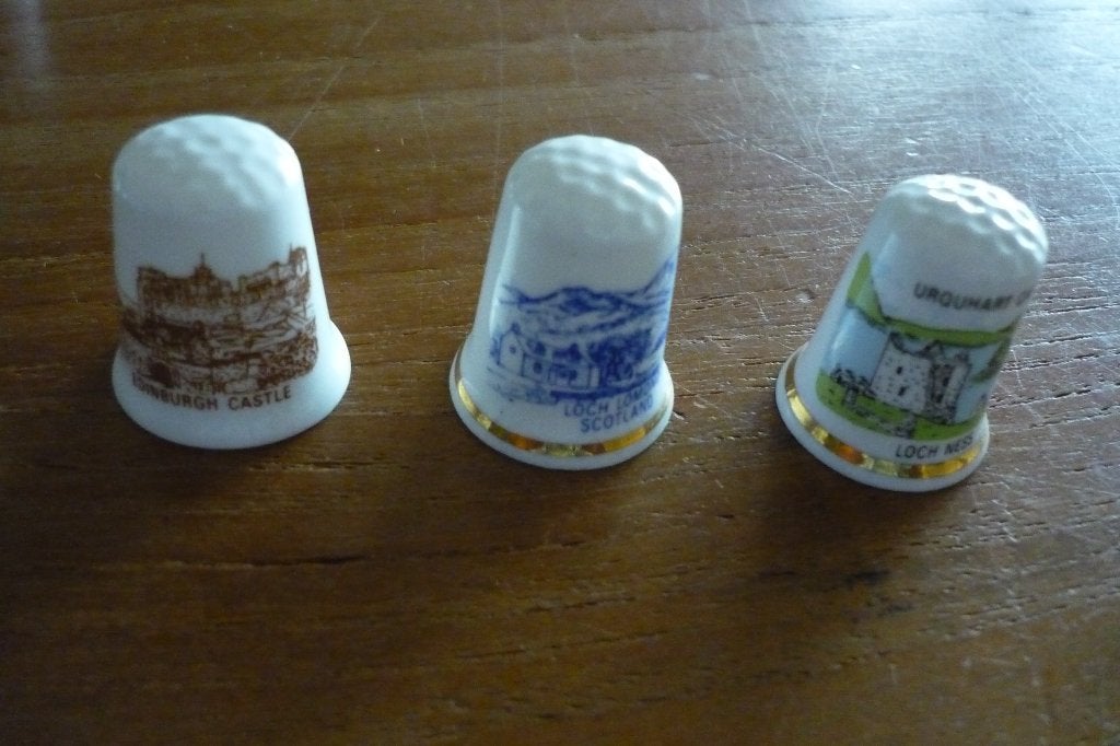 3 Vingerhoedjes '' SCOTLAND '', Ophalen, Zo goed als nieuw, Buitenland
