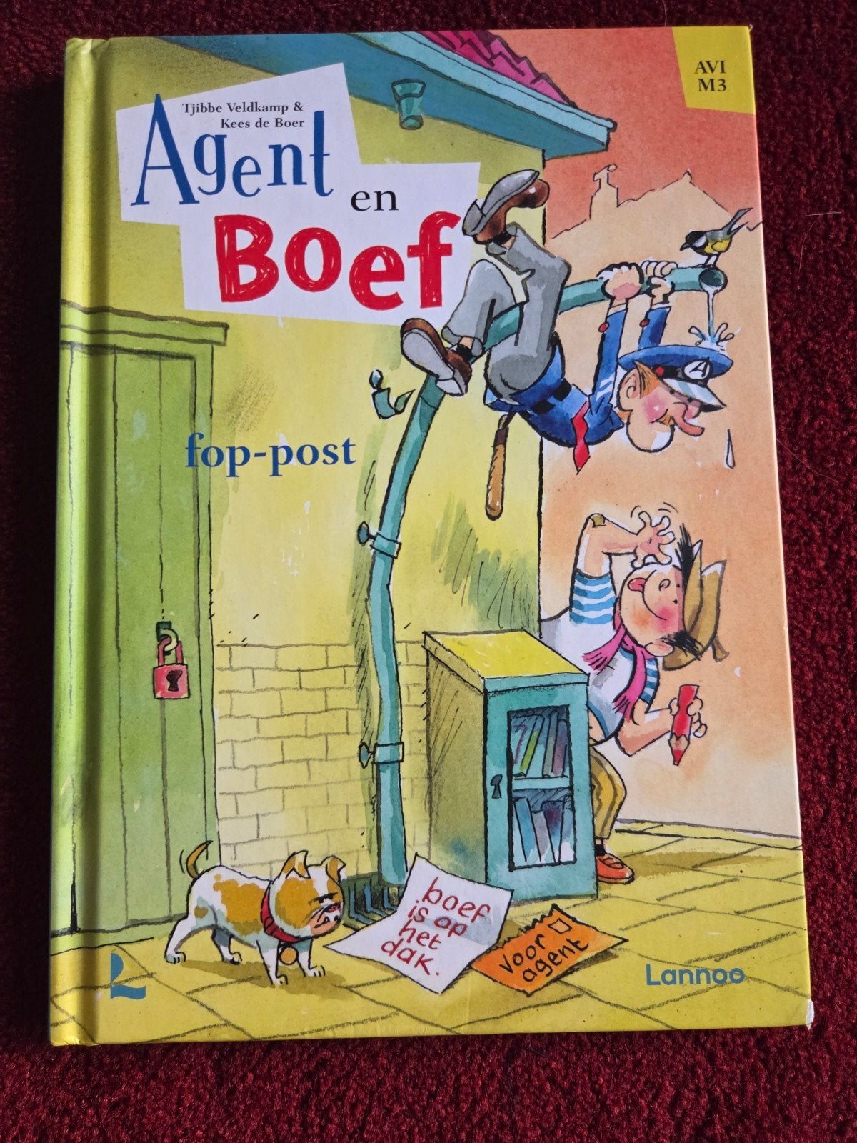 Agent en Boef: Fop-post - AVI M3 kinderboek, Ophalen of Verzenden, Zo goed als nieuw, Tibbe Veldkamp & Kees de Boer, Fictie algemeen