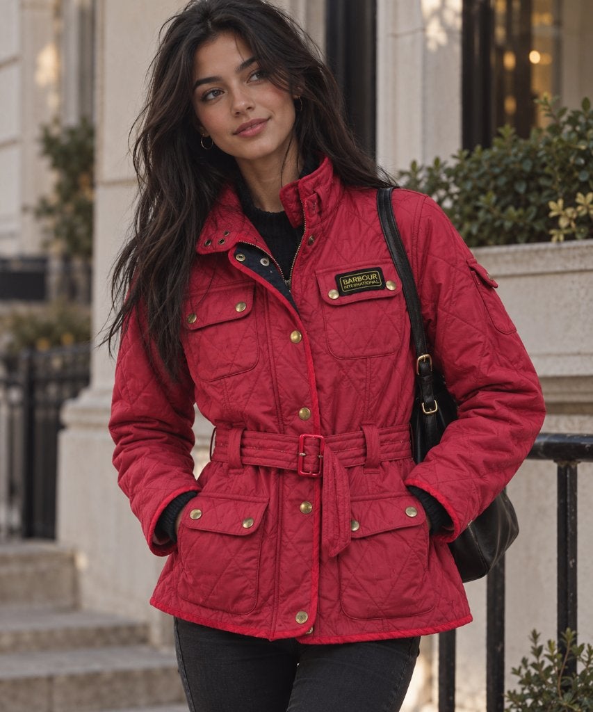 Barbour 'International Fleece Quilt' jasje dames, maat 38, Maat 38/40 (M), Barbour, Ophalen of Verzenden, Gedragen