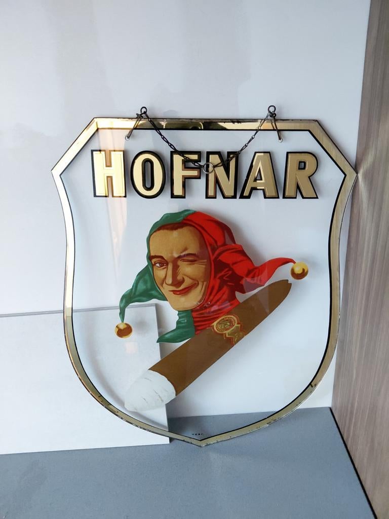 Reclamebord hofnar te koop/ruil, Verzamelen, Ophalen of Verzenden, Gebruikt, Reclamebord