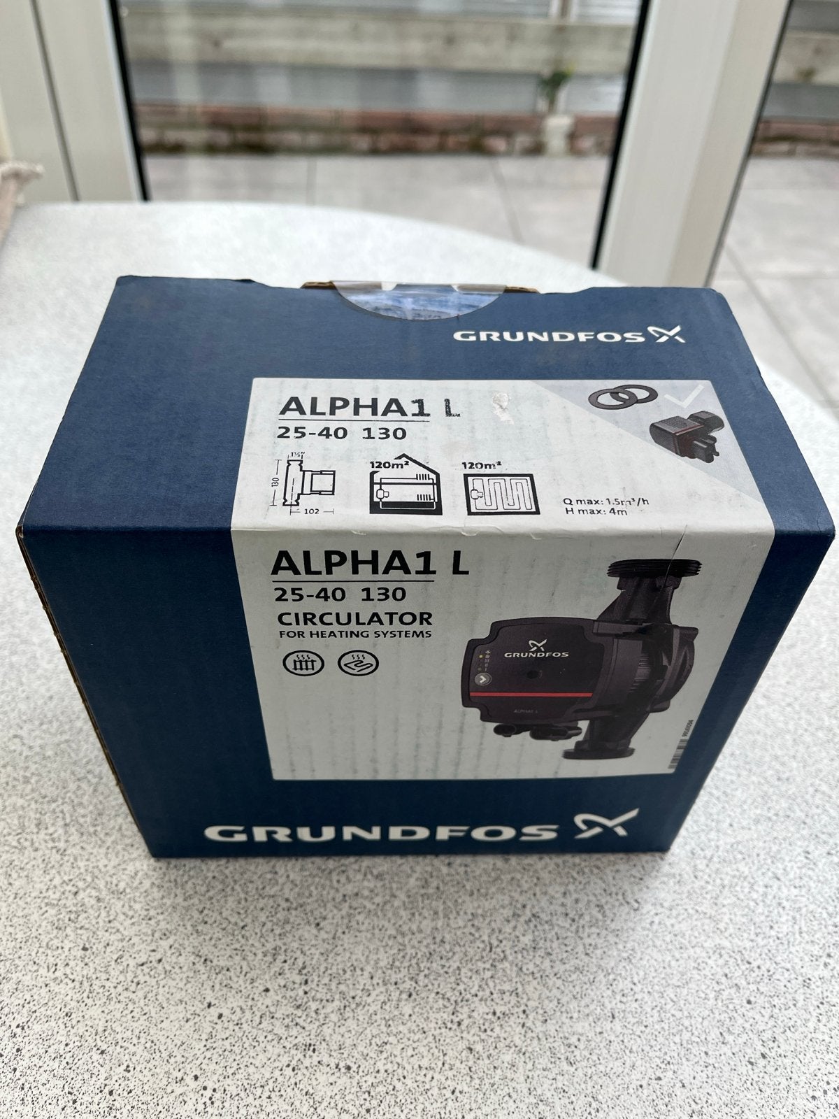 Grundfos Alpha1 L 25-40 130 Circulatiepomp, Doe-het-zelf en Verbouw, Ophalen of Verzenden, Nieuw, Overige typen