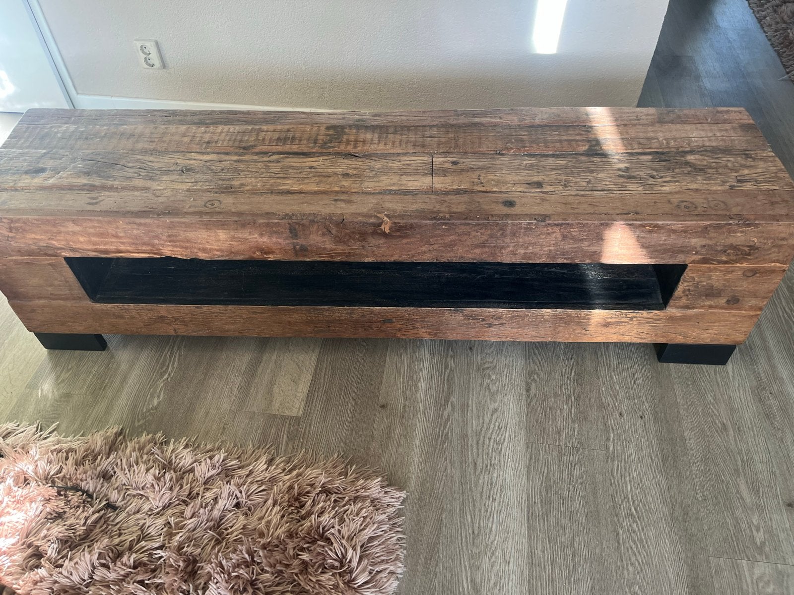 Robuuste TV Kast van Hout - 170x40x45 cm, Ophalen, Gebruikt, 150 tot 200 cm, Minder dan 100 cm