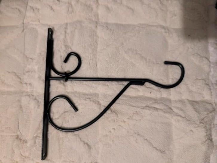 Decoratieve Wandhaak / Muurhanger - Zwart Metaal, Zwart, Overige stijlen, Nieuw, Ophalen of Verzenden