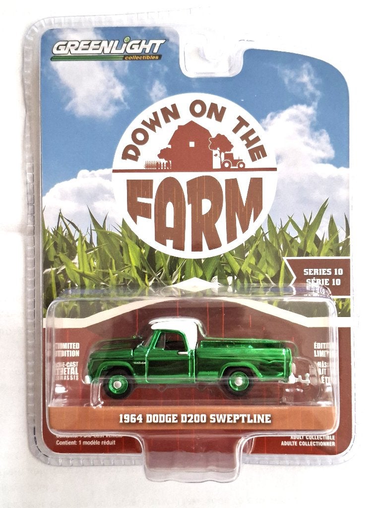 1964 Dodge D200 Sweptline van Greenlight 1/64 Chase, Ophalen of Verzenden, Nieuw, Auto