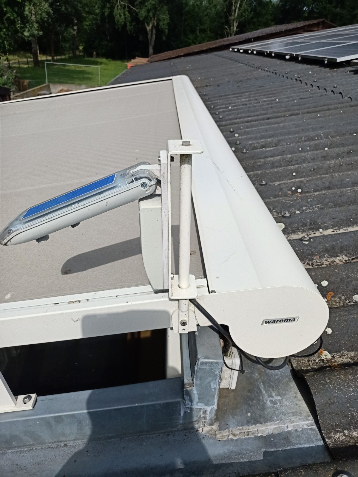 zonwering, Tuin en Terras, Zonneschermen, Ophalen, Elektrisch, Zo goed als nieuw, 150 tot 300 cm